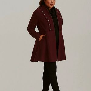 NWT Torrid military coat size 12